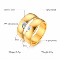 Online Buying Gold Couple Heart Ring Designs For Girls